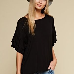 Flared Sleeve Top